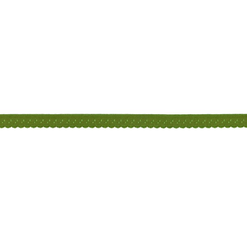Elastisches Einfassband Spitze [12 mm] – oliv,  image number 1
