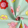 Beschichtete Baumwolle fröhliche Blumen | Poppy Fabrics – mint/zitronengelb,  thumbnail number 4