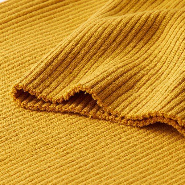 Jackenbündchen Heavy Hipster Cuff – senf | Reststück 50cm