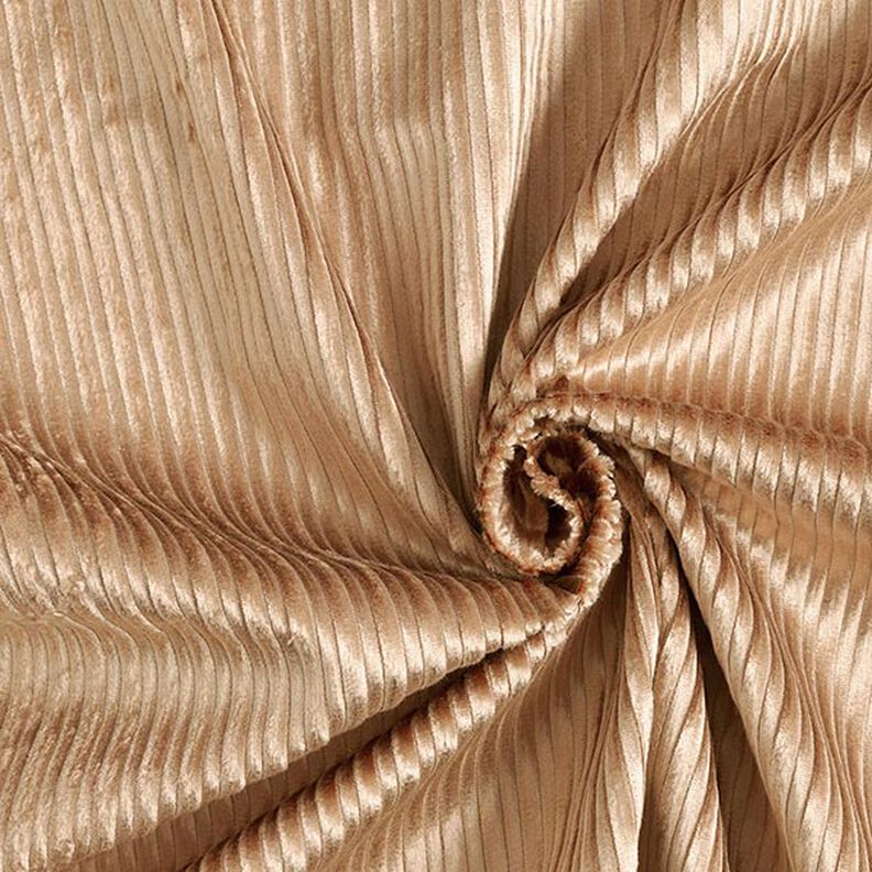 Stretch Cord Baumwoll-Viskose-Mix Uni – beige, image number 1