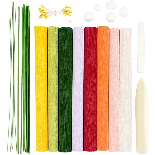 DIY-Lernset Blumen aus Krepppapier, image number 2