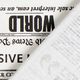 Dekostoff Ottoman News – weiss/grau,  thumbnail number 4