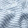 Hemdenstoff Stretch schmale Streifen – weiss/hellblau,  thumbnail number 2