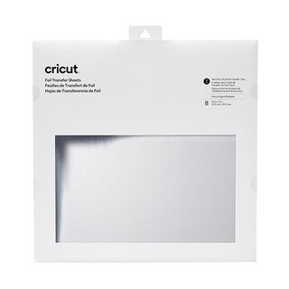 Cricut Transferfolien [ 30,5 x 30,5 cm | 8 Stück ] – silber, 