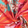 Beachwear Panel Pareo Sommerblumen – orange/gelboliv,  thumbnail number 4