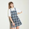 Baumwollflanell Karo – jeansblau/schwarz,  thumbnail number 5