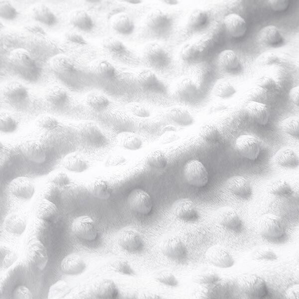 Kuschelfleece geprägte Punkte – weiss – Muster,  image number 2