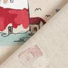 Dekostoff Halbpanama Boote – blau/rot,  thumbnail number 4