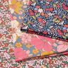 Baumwollstoff Cretonne große Blütenpracht – blaugrau/pink,  thumbnail number 5