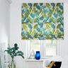 Dekostoff Canvas Ficus-Blätter – blautanne/grau,  thumbnail number 6