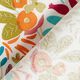 Beschichtete Baumwolle bunte Blumen – weiss/aquablau,  thumbnail number 5