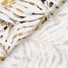 Viskosestoff sommerliche Palmwedel – weiss/senf,  thumbnail number 4