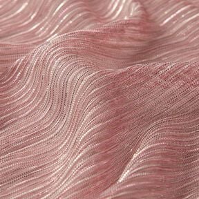 Transparenter Plissee Glitzerstreifen – rosa | Reststück 50cm, 
