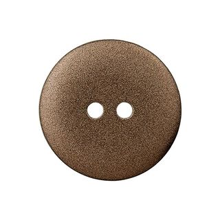 Polyesterknopf Metallic 2Loch – braun, 