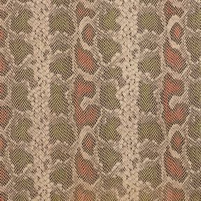 Kunstleder Schlangenoptik – beige/dunkeloliv, 