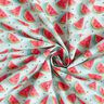 Baumwollstoff Popeline Wassermelone – eisblau/intensiv pink,  thumbnail number 3