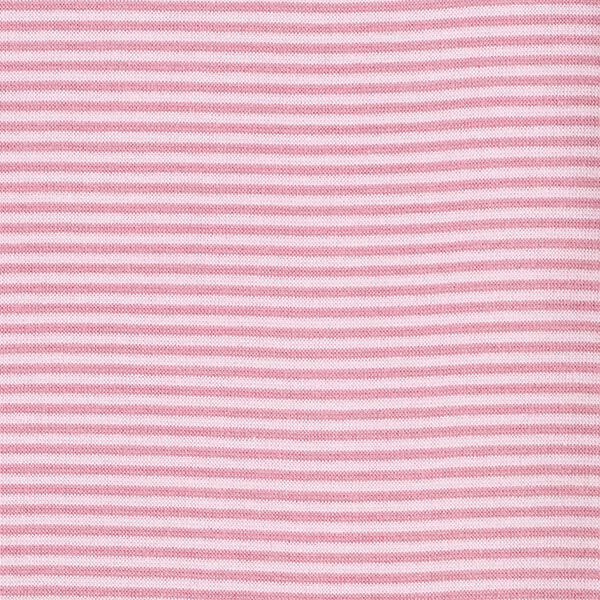 Bündchen Schlauchware schmale Ringel – altrosa/rosa, image number 1
