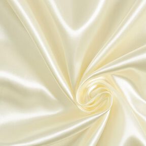 Polyestersatin – wollweiss | Reststück 90cm, 