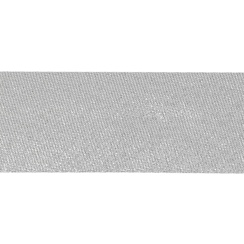 Schrägband Metallic [30 mm] – silber metallic,  image number 2