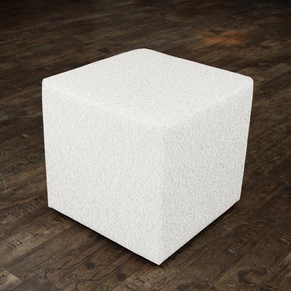 Polsterstoff Teddy – wollweiss | Reststück 50cm