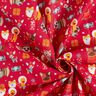 Baumwollstoff Cretonne Hunde an Weihnachten – rot,  thumbnail number 3