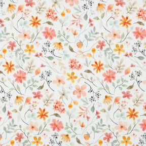 Musselin/ Doppel-Krinkel Gewebe bunte Blumenwiese Digitaldruck | Poppy Fabrics –, 