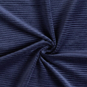 Breitcord Jersey Querrippen – marineblau, 