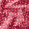 Baumwollstoff Cretonne kleines Fliesenmuster – pink/hummer,  thumbnail number 2