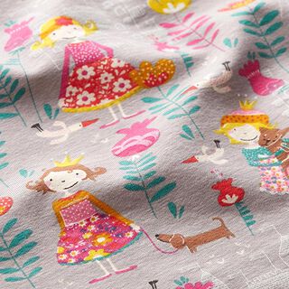 Baumwolljersey kesse Prinzessin – grau, 