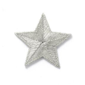 Applikation Stern – silber metallic, 