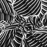 Viskosejersey abstrakte Blätter – schwarz/weiss,  thumbnail number 4