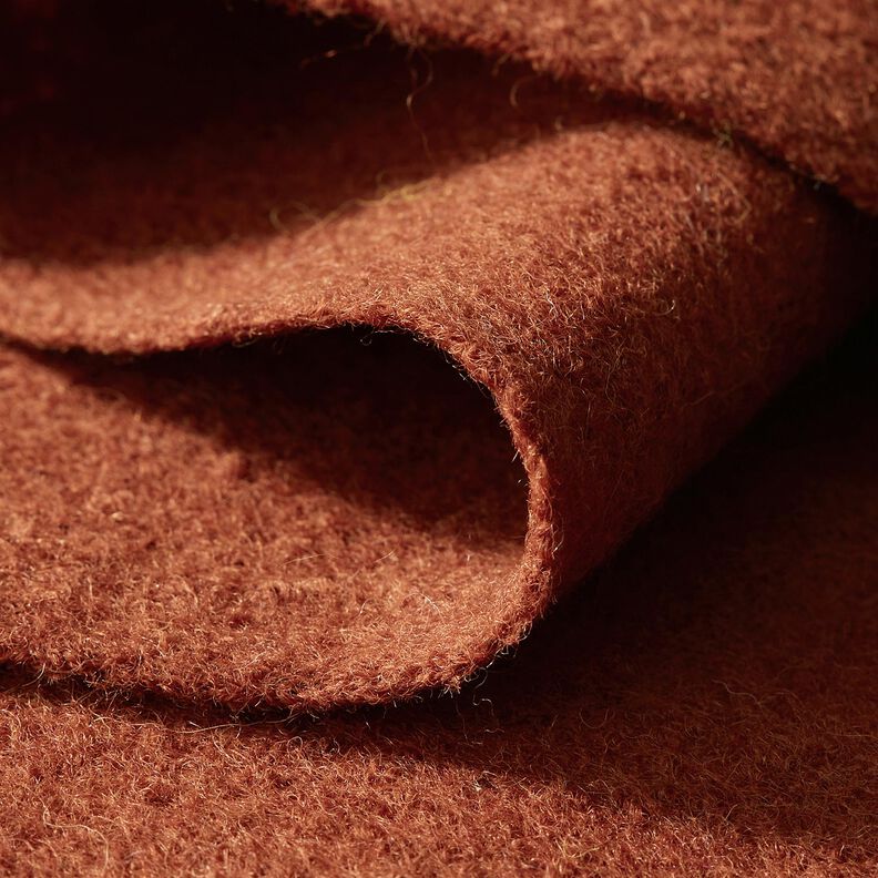 Woll-Walkloden Melange – terracotta,  image number 4