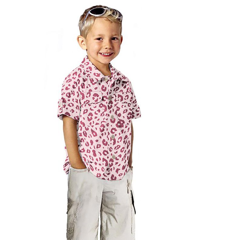 Baumwollflanell Leoprint &ndash; rosa/pink,  image number 5