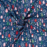 Baumwollstoff Popeline Wichtel und Tannen – blau,  thumbnail number 3