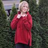 Alpenfleece Kuschelsweat Uni – karminrot,  thumbnail number 10