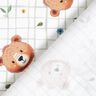 Baumwollpopeline Teddys auf Karomuster Digitaldruck – weiss/schilf,  thumbnail number 4