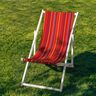 Outdoor Liegestuhlstoff Längsstreifen 44 cm – himbeere/feuerrot,  thumbnail number 4