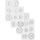 Adventskalender-Sticker – silber/ weiss,  thumbnail number 2