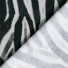 French Terry angeraut Zebra Digitaldruck – schwarz/silber,  thumbnail number 4