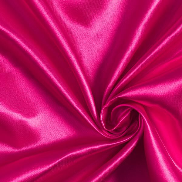 Polyestersatin – intensiv pink | Reststück 100cm