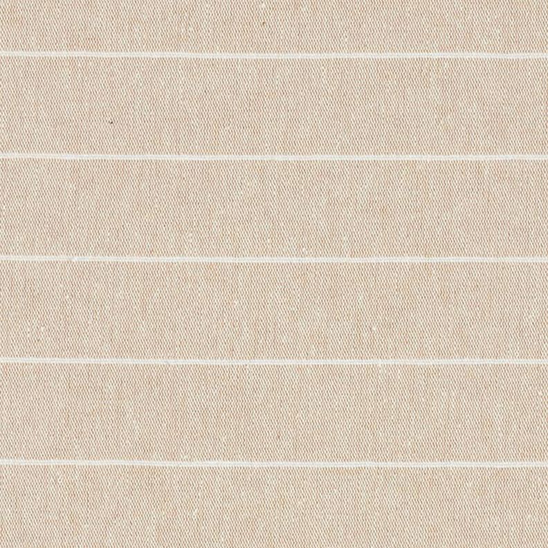 Dekostoff Canvas breite Streifen recycelt – dunkelbeige,  image number 1