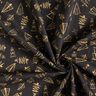 Baumwollstoff Cretonne elegante Tannenbäume – schwarz/gold,  thumbnail number 3