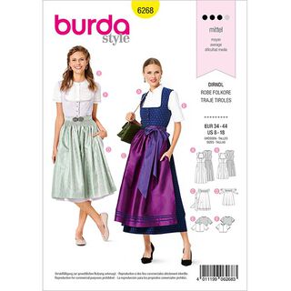 Dirndl | Burda 6268 | 34-44, 