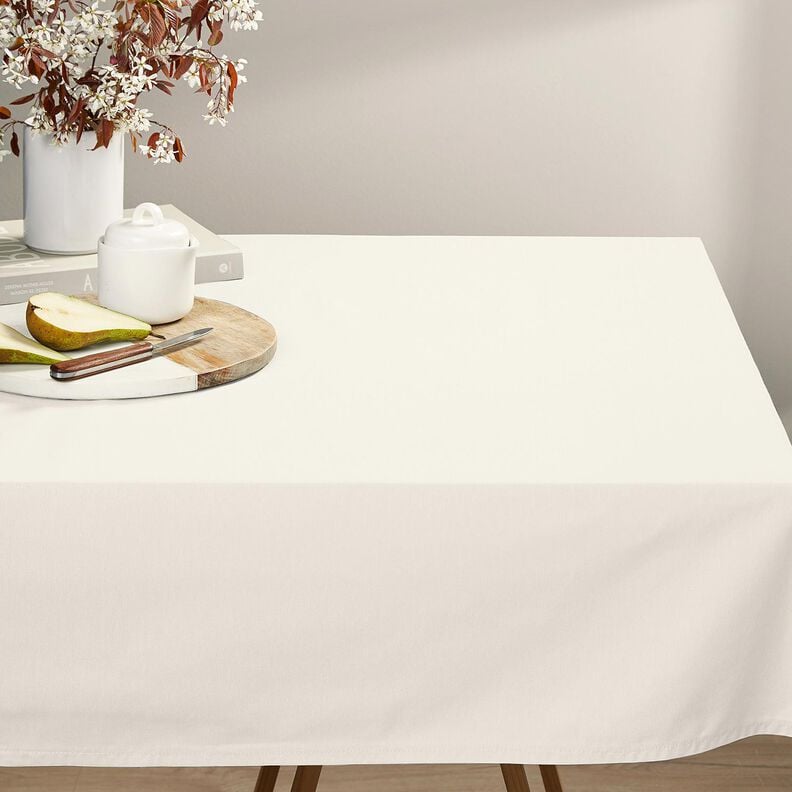 Baumwollstoff Cretonne Uni – wollweiss, image number 5