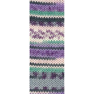 Meilenweit 100 Merino extrafine Rosanna, 100g | Lana Grossa – aubergine/dunkelgrün, 