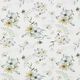 GOTS Baumwolljersey große Aquarell-Blumen – nebelgrau/aquablau,  thumbnail number 1