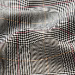 Viskose Stretch Glencheck – grau/pink, 