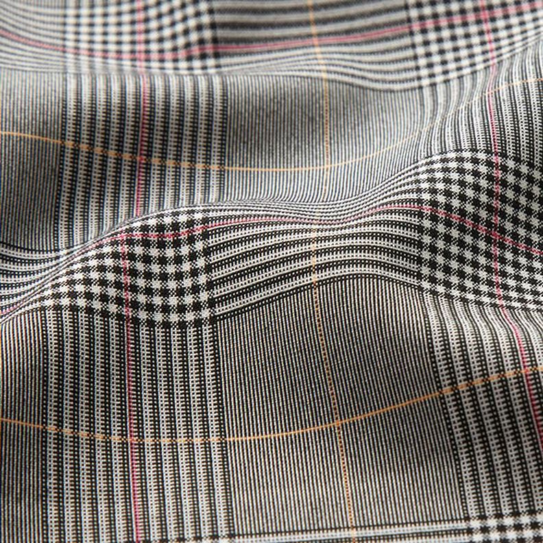 Viskose Stretch Glencheck – grau/pink,  image number 2