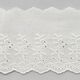 Feston Spitzenband Blumen [ 9 cm ] – wollweiss,  thumbnail number 1