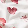 Baumwolljersey Aquarell-Herzen Digitaldruck – elfenbein/malve,  thumbnail number 2